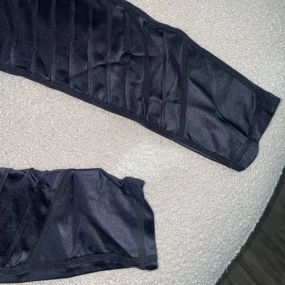 MySwaggs NYC Black Shiny Moto Leggings - Picture 5 of 7